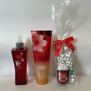 Bath & Body Works Japanese Cherry Blossom Sugar Scrub Spray Mist Hand Sanitizer